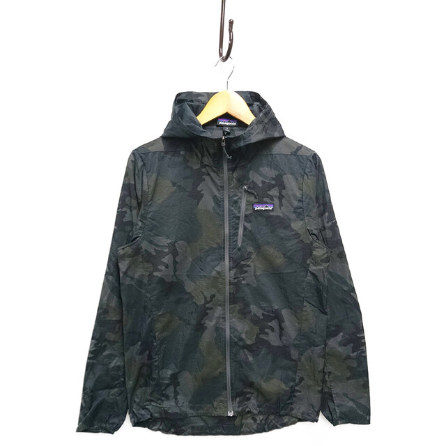 約75cm身幅PATAGONIA パタゴニア 20SS 型番 24142 フーディニー ジャケット 薄手 黒系迷彩 サイズS 正規品 / 30328