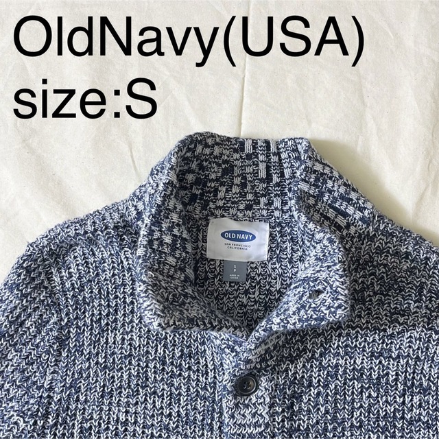 OldNavy(USA)ビンテージコットンミックスニットカーディガン OldNavy(USA)ビンテージコットンミックスニットカーディガン