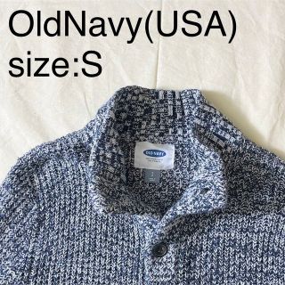 OldNavy(USA)ビンテージコットンミックスニットカーディガン