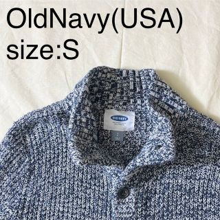 オールドネイビー(Old Navy)のOldNavy(USA)ビンテージコットンミックスニットカーディガン(カーディガン)