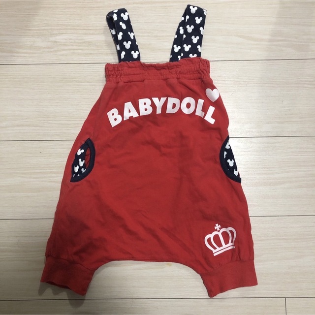 BABYDOLL(ベビードール)のベビードール ミニーちゃんオールインワン ロンパース キッズ/ベビー/マタニティのベビー服(~85cm)(ロンパース)の商品写真