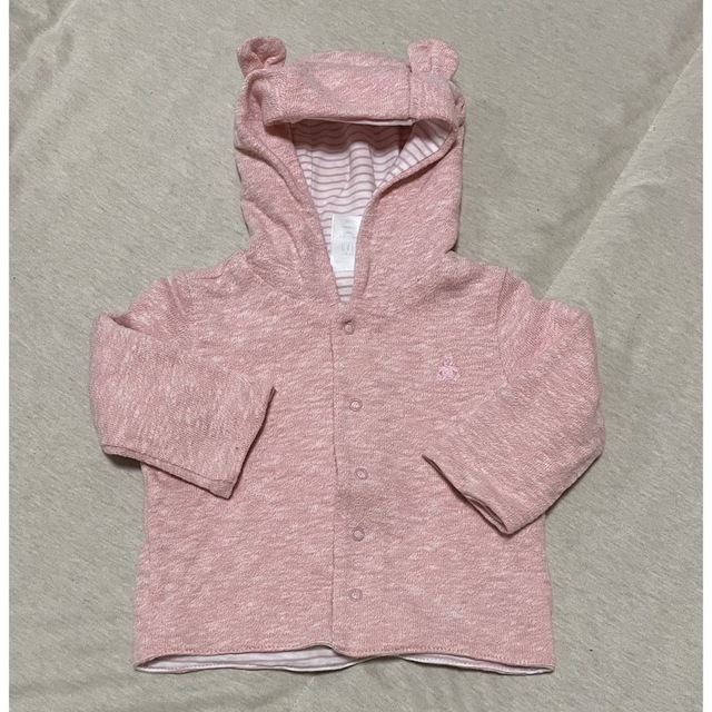 babyGAP(ベビーギャップ)のgap Baby パーカー 60cm ピンク キッズ/ベビー/マタニティのベビー服(~85cm)(カーディガン/ボレロ)の商品写真