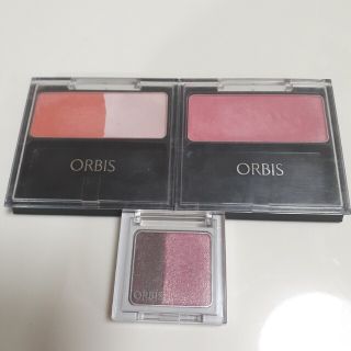 オルビス(ORBIS)の【3点セット】オルビス チーク ローズ、ピンクアプリコット、シュガーストーム(チーク)