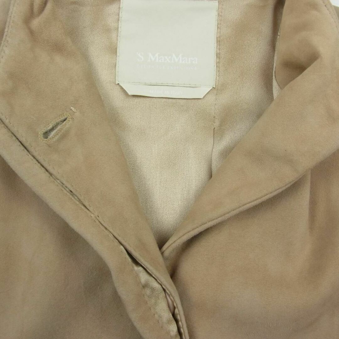 エス マックス マーラ S MAX MARA レザージャケット スタンドカラー