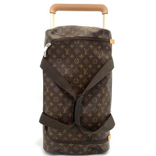 ルイヴィトン(LOUIS VUITTON)のLOUIS VUITTON ルイヴィトン キャリーバッグ モノグラム ホライゾンソフト2R55 トランク スーツケース トラベルバッグ ブラウン 茶 男女兼用 メンズ レディース M20109    シルバー金具 ユニセックス 定番 美品【中古品】(スーツケース/キャリーバッグ)