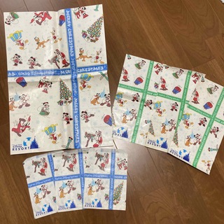 ディズニー(Disney)のディズニー 紙袋 7枚 レトロ 初期 昭和 ショッパー クリスマス マチ付き(ショップ袋)