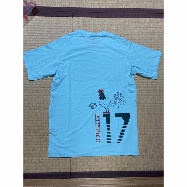 【値下げ❗️新品未使用✨】リーニン、水色Tシャツ スポーツ/アウトドアのスポーツ/アウトドア その他(バドミントン)の商品写真