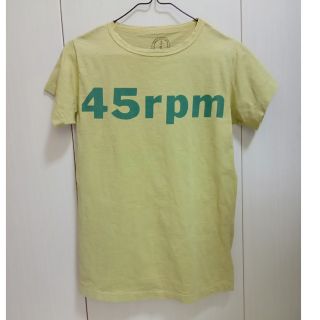 フォーティーファイブアールピーエム(45rpm)の45rpm Tシャツ XS(Tシャツ(半袖/袖なし))