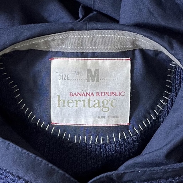 Banana Republic(バナナリパブリック)のBANANA REPUBLIC(USAビンテージコットンニットプルオーバーパーカ メンズのトップス(ニット/セーター)の商品写真