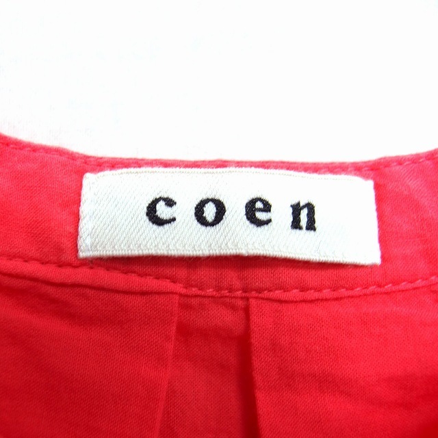 coen(コーエン)のコーエン coen カットソー ブラウス チュニック レース 半袖 Vネック レディースのトップス(カットソー(半袖/袖なし))の商品写真