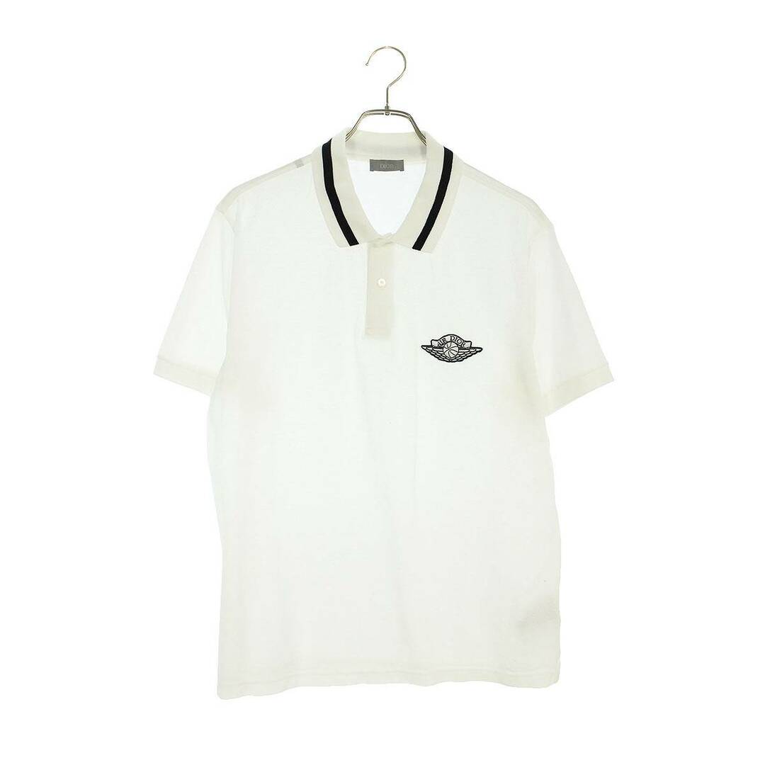 Dior - ディオール ×ナイキ NIKE  20AW  033J806A0448 エアディオールロゴ刺繍コットン半袖ポロシャツ メンズ M