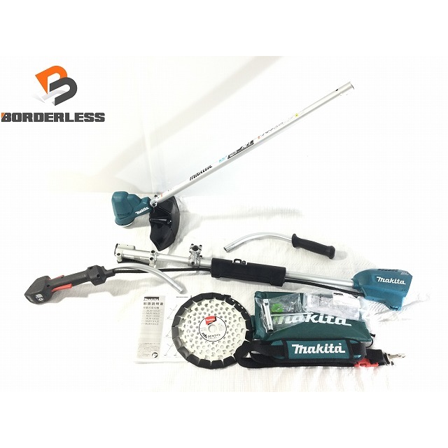 工具☆美品☆makita マキタ 18V 充電式草刈機 MUR191UD 本体のみ 草刈刃230mm コードレス 草刈り機 造園 68334