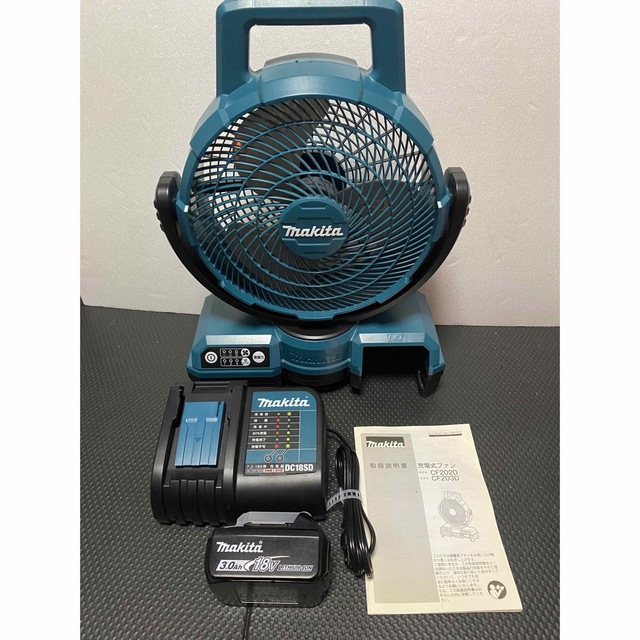 その他マキタ makita CF203DZ 青 充電式ファン