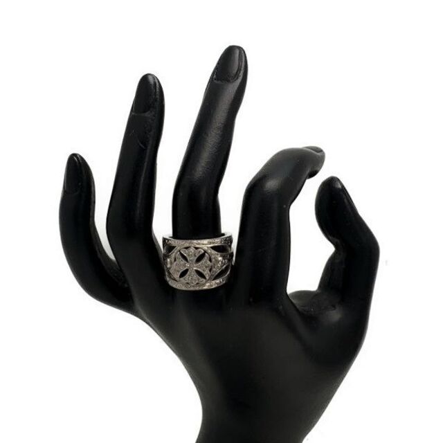 Loree Rodkin(ローリーロドキン)のローリーロドキン/K18WG/スモールファンシークロスリング/ダイヤ/#17【B メンズのアクセサリー(リング(指輪))の商品写真