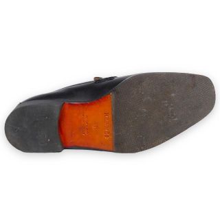 イタリア製 ローファー 25.5 本革 HERMES エルメス 黒 SJ1548