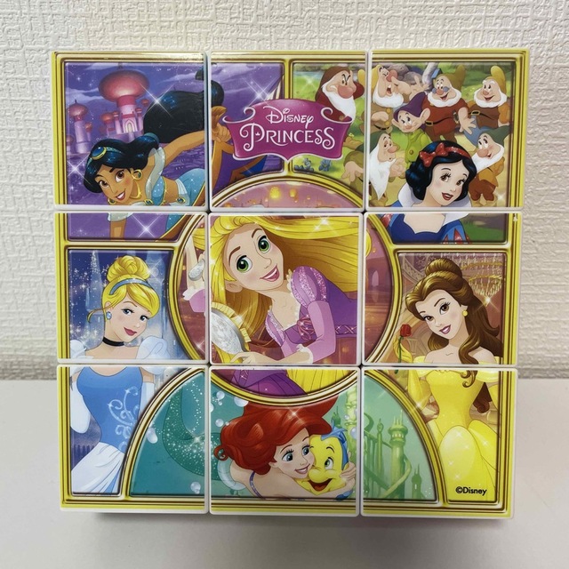 Disney(ディズニー)のディズニープリンセス　キューブパズル キッズ/ベビー/マタニティのおもちゃ(知育玩具)の商品写真