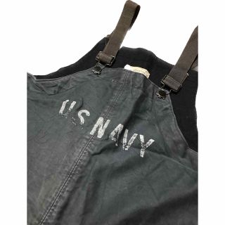 ユーエスネーバル(U.S NAVAL)の専用 超希少Sサイズ 40s U.S.NAVY デッキパンツ フック型 USN(サロペット/オーバーオール)