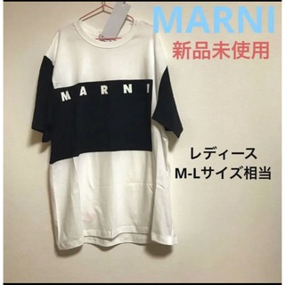 マルニ(Marni)のMARNI バイカラー ロゴTシャツ　新品未使用　14Y(Tシャツ(半袖/袖なし))