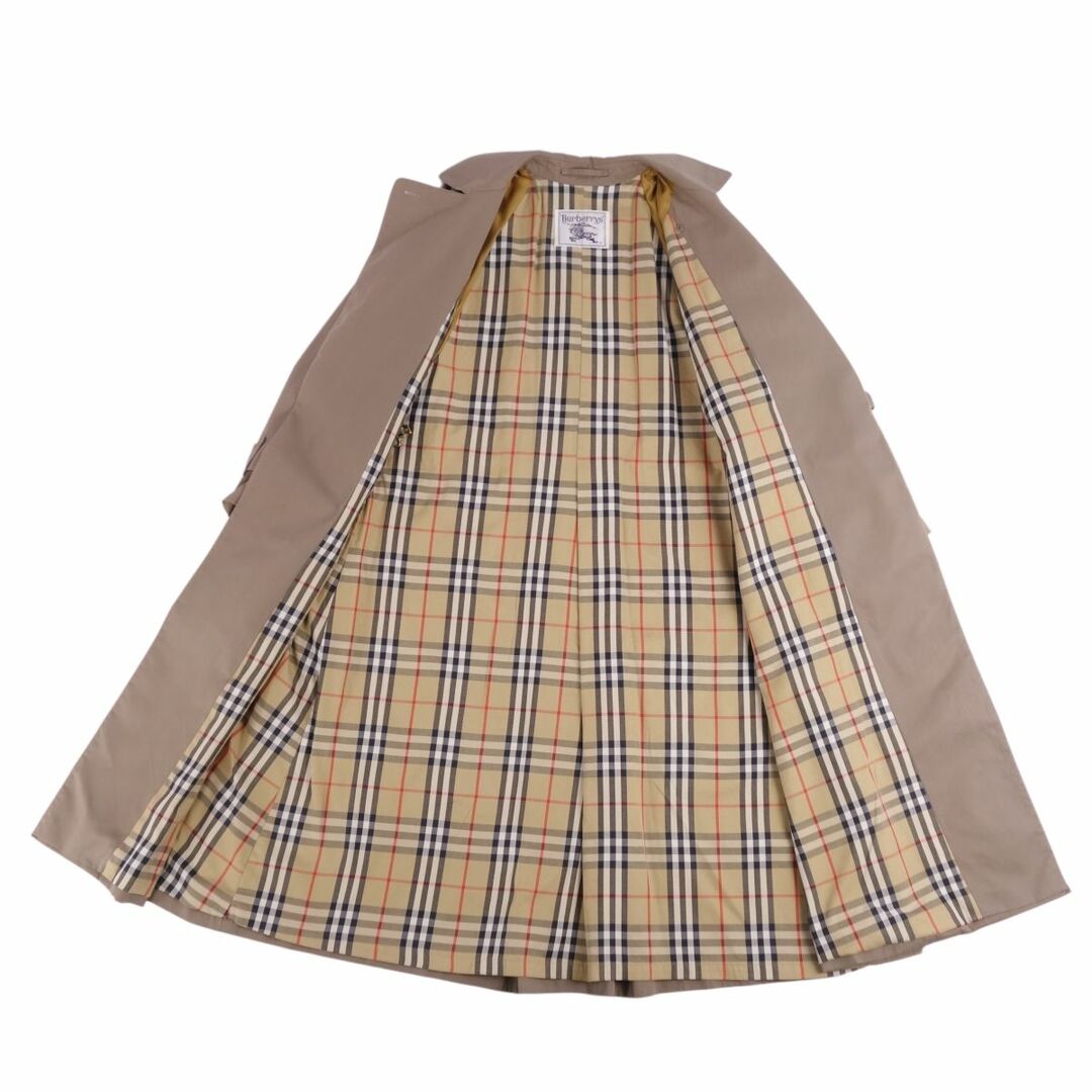 BURBERRY BLACK LABEL(バーバリーブラックレーベル)の美品 Vintage バーバリー Burberrys コート 一枚袖 タイロッケン型コート トレンチコート 裏チェック ベルト付き アウター レディース 9A3(M相当) ブラウンベージュ レディースのジャケット/アウター(トレンチコート)の商品写真