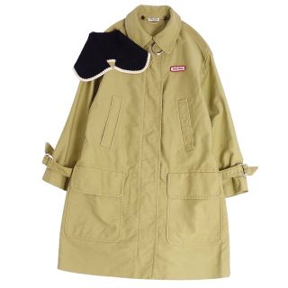 美品 ミュウミュウ miumiu コート ステンカラーコート バルマカーン
