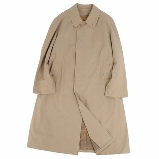 バーバリーブラックレーベル(BURBERRY BLACK LABEL)の美品 Vintage バーバリー Burberrys コート ステンカラーコート バルマカーンコート 裏チェック ライナー付き アウター メンズ 92-170(M相当) カーキベージュ(ステンカラーコート)