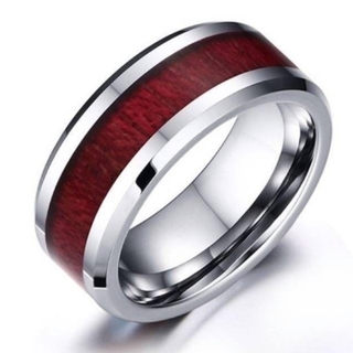 【SALE】リング メンズ アクセサリー チタン レッド 銅 赤 指輪 20号(リング(指輪))