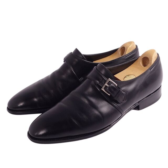 JOHN LOBB(ジョンロブ)の美品 ジョンロブ JOHN LOBB シューズ MATTA2 マッタ2 レザーシューズ モンクストラップ 革靴 メンズ 9E(27.5cm相当) ブラック メンズの靴/シューズ(ドレス/ビジネス)の商品写真