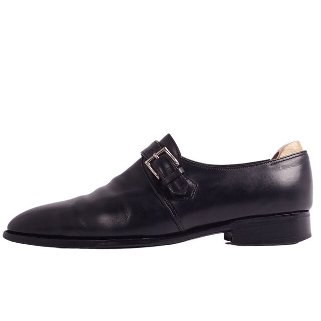 JOHN LOBB(ジョンロブ)の美品 ジョンロブ JOHN LOBB シューズ MATTA2 マッタ2 レザーシューズ モンクストラップ 革靴 メンズ 9E(27.5cm相当) ブラック メンズの靴/シューズ(ドレス/ビジネス)の商品写真