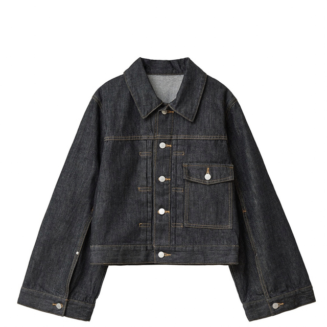 CLANE(クラネ)のBELL SLEEVE COMPACT JEAN JACKET CLANE レディースのジャケット/アウター(Gジャン/デニムジャケット)の商品写真