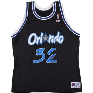 チャンピオン(Champion)の古着 チャンピオン Champion NBA ORLANDO MAGIC オーランドマジック メッシュ ゲームシャツ レプリカユニフォーム USA製 メンズM /eaa323459(タンクトップ)