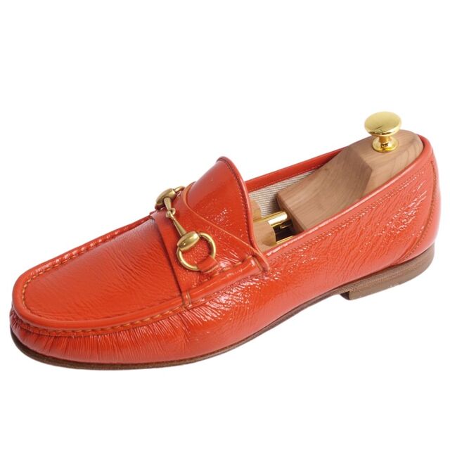 GUCCI - 美品 グッチ GUCCI ローファー ホースビット エナメル GUCCI - 美品 グッチ GUCCI ローファー ホースビット エナメル