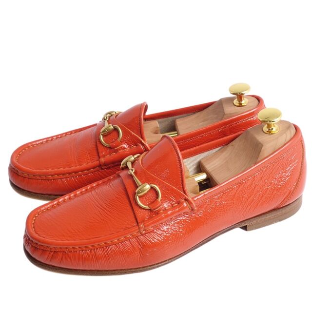 Gucci - 美品 グッチ GUCCI ローファー ホースビット エナメルレザー