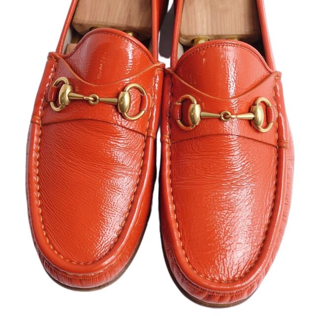 GUCCI - 美品 グッチ GUCCI ローファー ホースビット エナメル GUCCI - 美品 グッチ GUCCI ローファー ホースビット エナメル