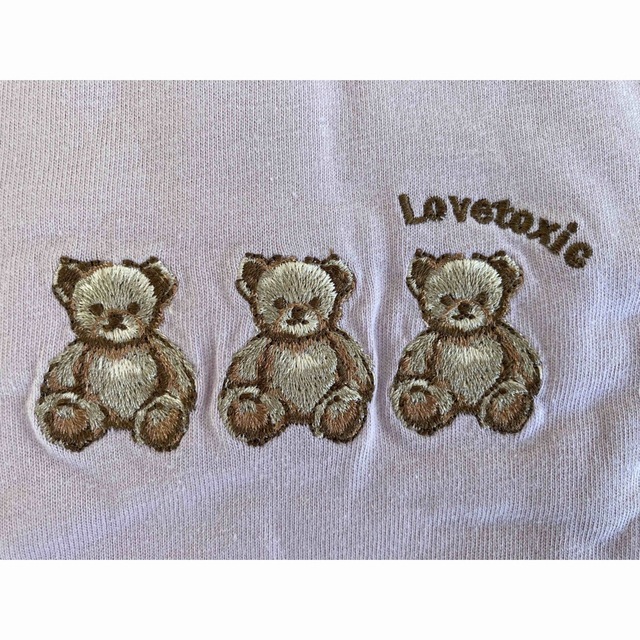 lovetoxic(ラブトキシック)の新品　ラブトキシック　長袖Tシャツ2枚セット　パープル&ピンクくま キッズ/ベビー/マタニティのキッズ服女の子用(90cm~)(Tシャツ/カットソー)の商品写真