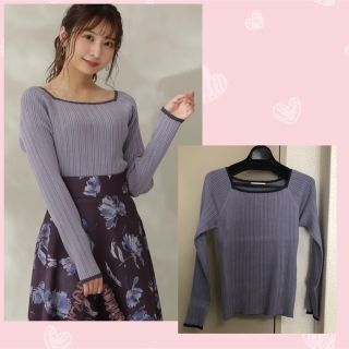 プロポーションボディドレッシング(PROPORTION BODY DRESSING)の【PROPORTION】 バイカラーランダムリブニット(ニット/セーター)