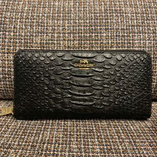 コーチ(COACH)のリピート様　付属品なし　53659  クロコダイル柄ワニ柄　人気　再入荷(財布)