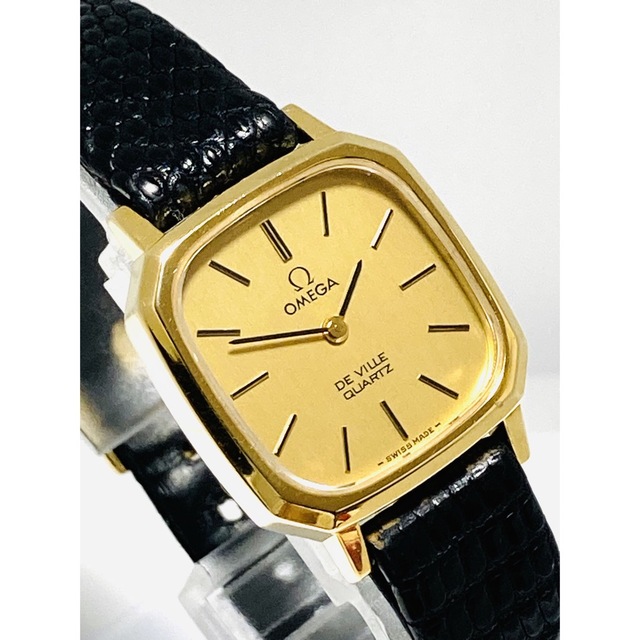 OMEGA(オメガ)の美品！　OMEGA オメガ　デビル　ゴールド　電池新品　純正ベルト レディースのファッション小物(腕時計)の商品写真