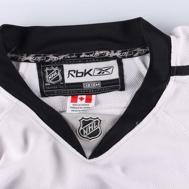 Reebok(リーボック)の古着 リーボック Reebok NHL ゲームシャツ ホッケーシャツ カナダ製 メンズXXL /eaa323444 メンズのトップス(Tシャツ/カットソー(半袖/袖なし))の商品写真