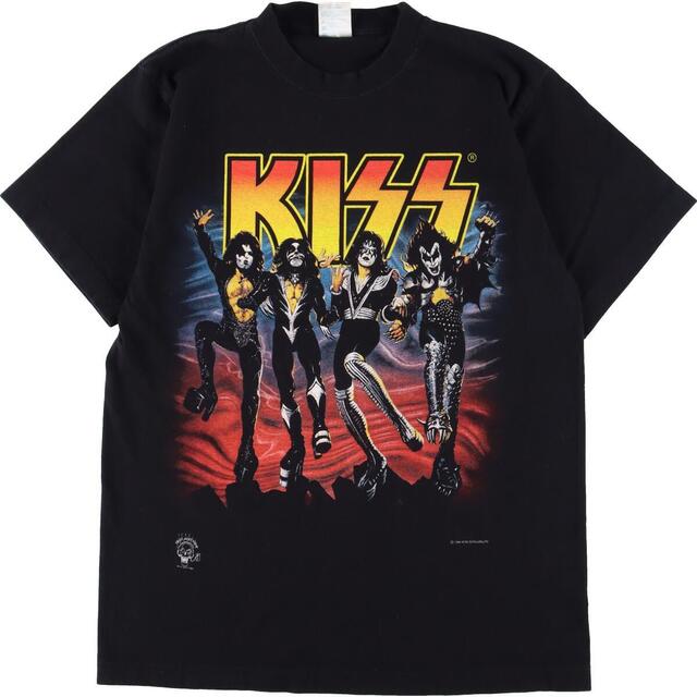 90年代 IDEAL KISS キッス 20 YEARS OF DESTRUCTION 両面プリント バンドTシャツ バンT メンズS ヴィンテージ /eaa319710