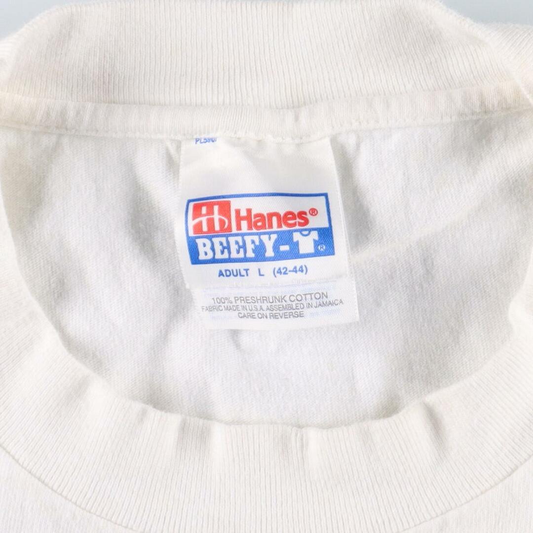 90年代 ヘインズ Hanes BEEFY-T 両面プリント モーターサイクル バイクTシャツ メンズL ヴィンテージ /eaa322347