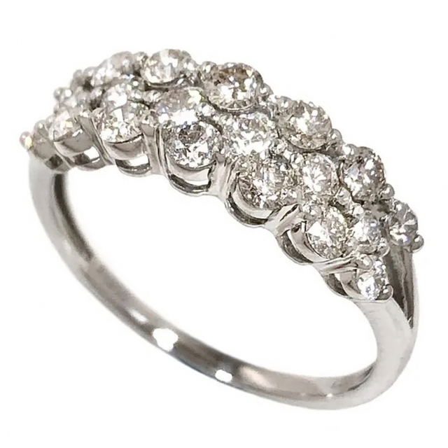 美品♡ダイヤモンドpt900プラチナリング14号 - リング(指輪)