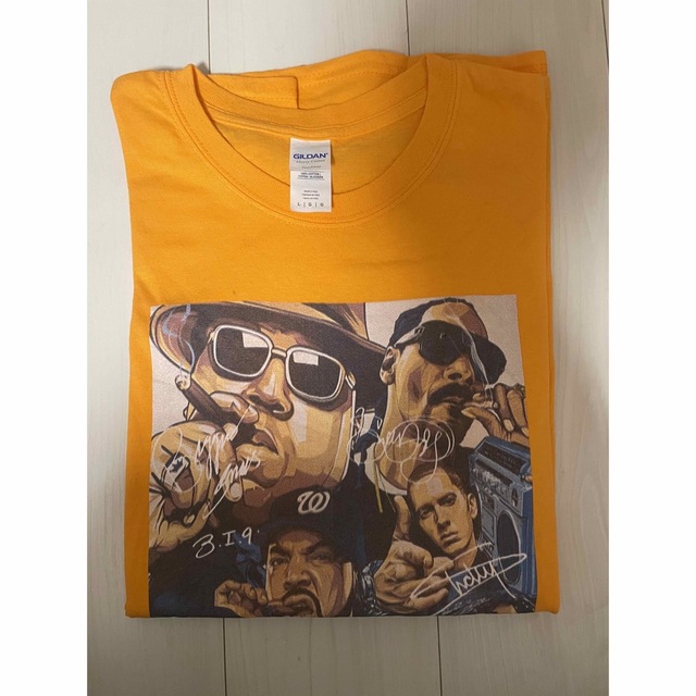 HIPHOPのレジェンドプリントTシャツ