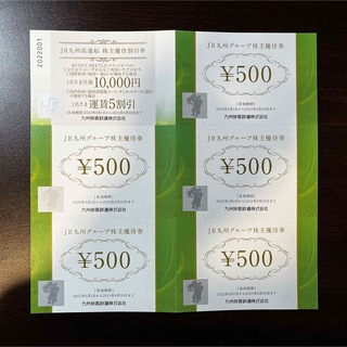 ジェイアール(JR)のJR九州グループ 株主優待券 2,500円分(ショッピング)