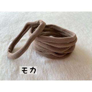 ナイロンヘアバンド　モカ10本【即購入OK】(その他)