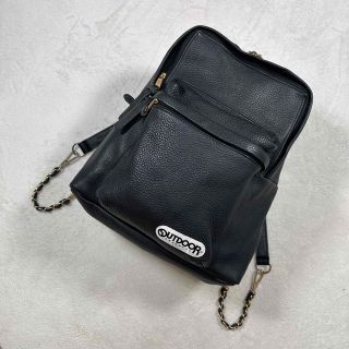 JOURNAL STANDARD OUTDOOR 別注 レザーリュック ブラック