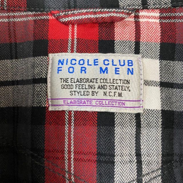 NICOLE CLUB FOR MEN(ニコルクラブフォーメン)のニコルクラブフォーメン　チェックシャツ メンズ　[ 46 ] メンズのトップス(シャツ)の商品写真