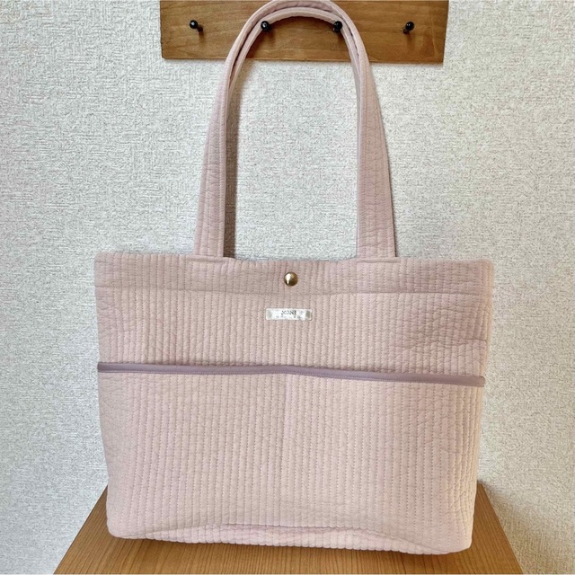 ヌビバッグ⭐︎外ポケット付き ピンクの通販 by ぱぴん's shop ヌビバッグ⭐︎外ポケット付き ピンクの通販 by ぱぴん's shop