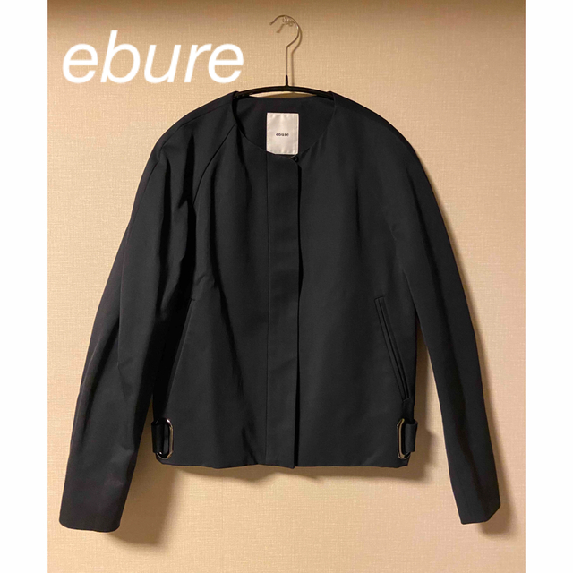 【ebure】エブール  ブルゾン　ジャケット　ネイビー　アウター　36