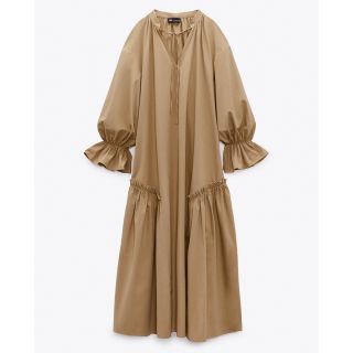 ザラ(ZARA)のZARA トレンチ風ミディ丈ワンピース(ロングワンピース/マキシワンピース)