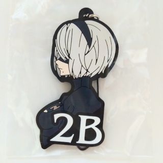 スクウェアエニックス(SQUARE ENIX)のニーアオートマタ　一番くじ　F賞 ラバーストラップ　2B(ストラップ)